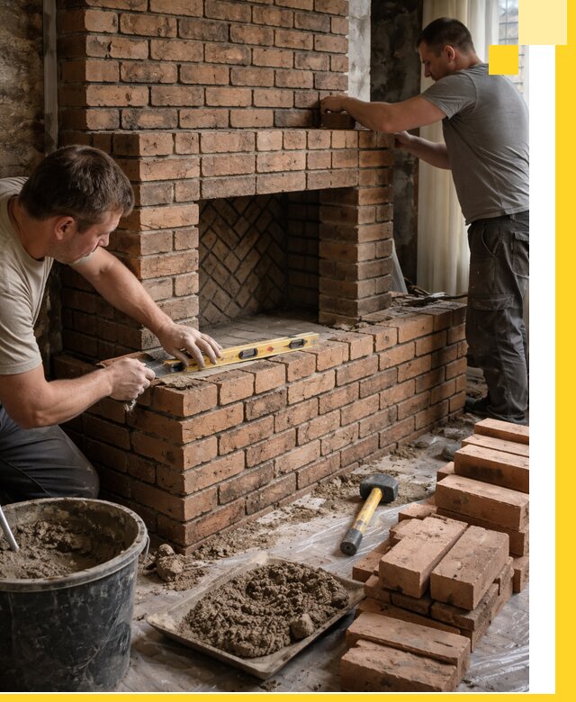 Изготовление и установка кирпичных каминов в Бердске