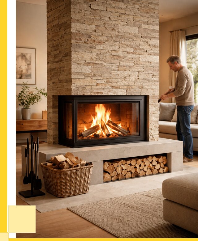 Дровяной камин под ключ в Бердске от 208240 р. | ЭриданБрд