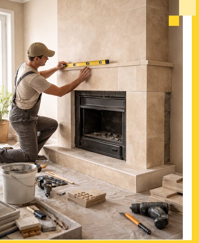 Установка и монтаж каминов в частном доме под ключ в Бердске