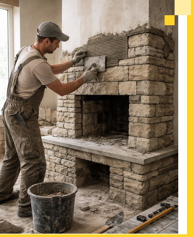 Строительство каминов под ключ в Бердске от проектирования до монтажа