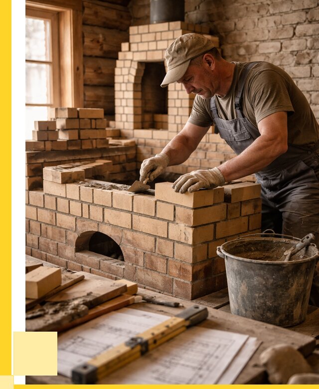 Кладка печей из кирпича в Бердске цены от 31236 р. - ЭриданБрд