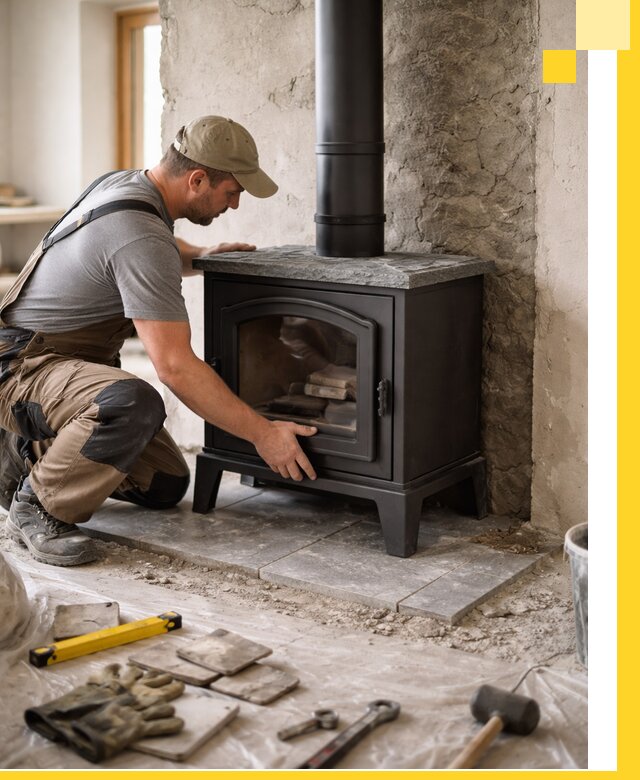 Профессиональный монтаж печей и каминов в Бердске под ключ