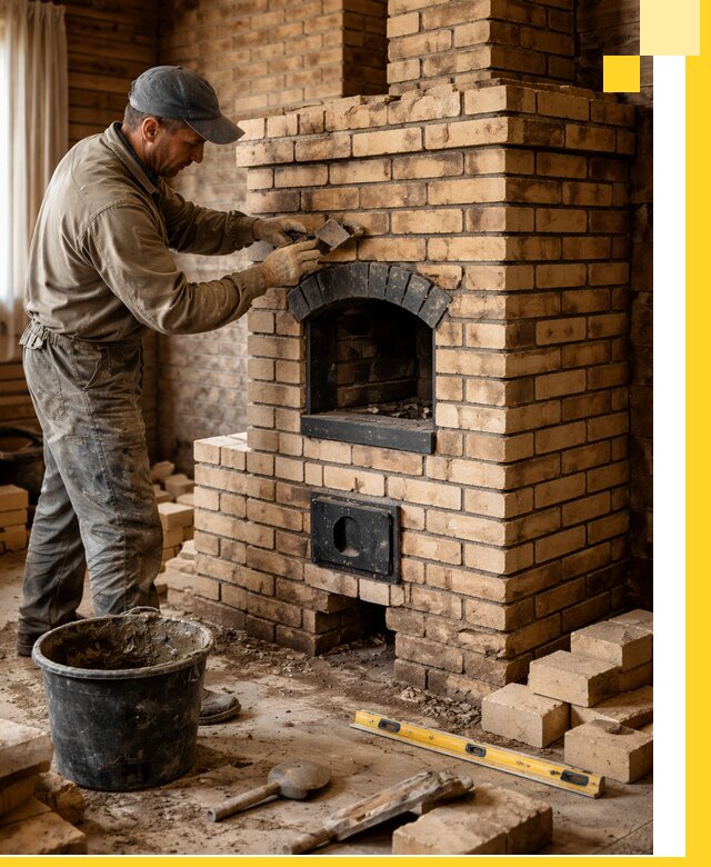 Кирпичные печи под ключ в Бердске: проектирование и кладка