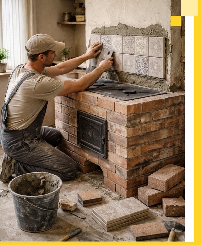 Печи с плитой на заказ монтаж гарантия и сервис в Бердске