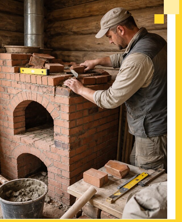 Изготовление и установка русских печей в Бердске под ключ