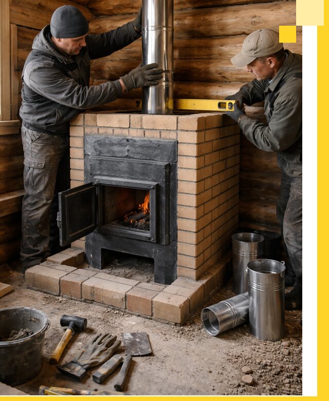 Проектирование, изготовление и установка банных печей в Бердске