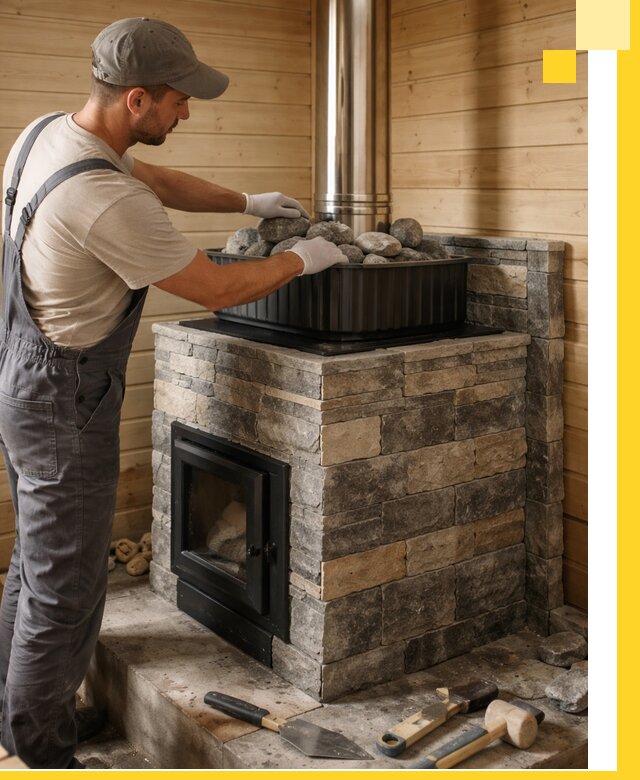 Печи для парной в Бердске, производство, монтаж и обслуживание