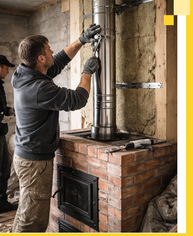 Изготовление и монтаж печей и дымоходов под ключ в Бердске