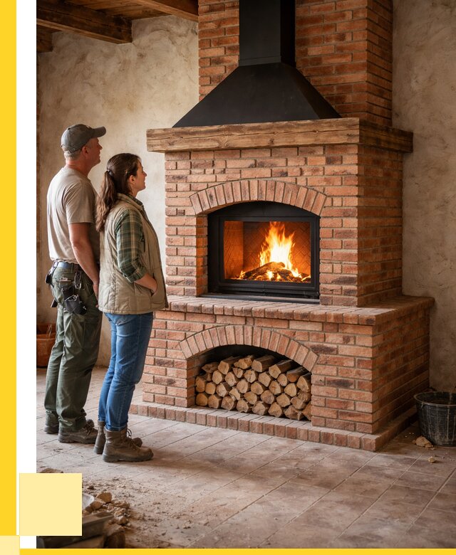 Печи камины из кирпича в Бердске от 124944 р. | ЭриданБрд