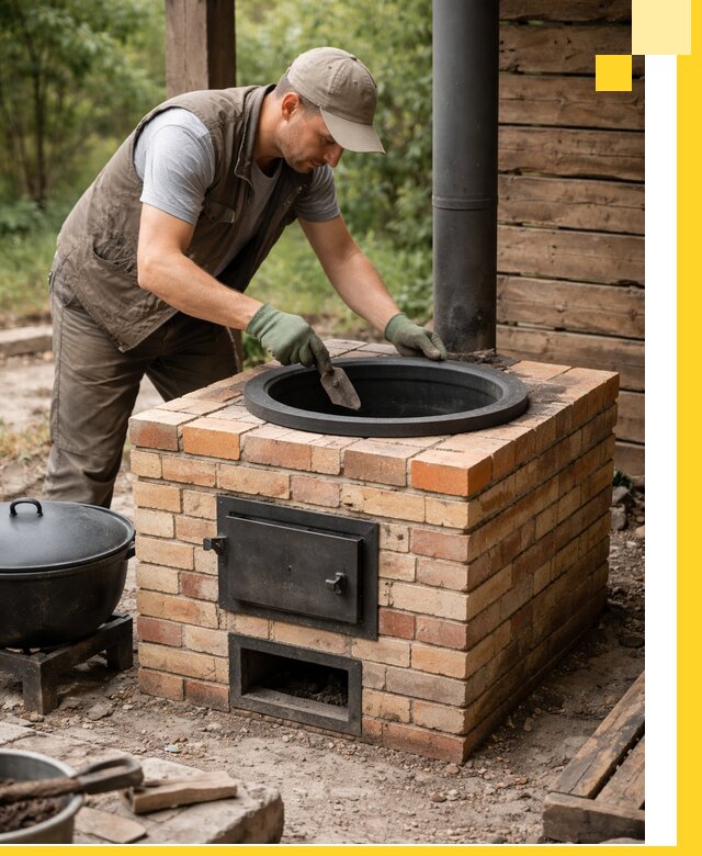 Изготовление и установка печей для казана в Бердске под ключ