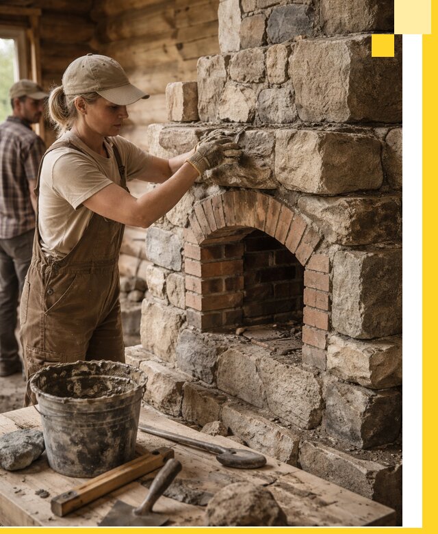 Каменные печи на заказ и монтаж в Бердске, долговечные решения