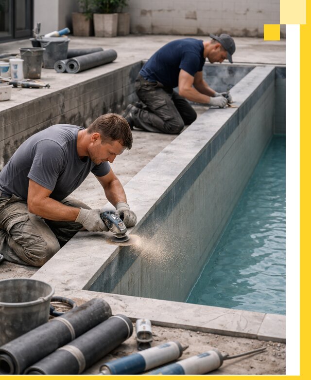 Профессиональный ремонт бассейнов под ключ в Бердске