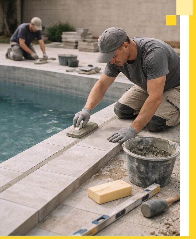 Отделка бассейнов в Бердске: декоративная отделка и гидроизоляция