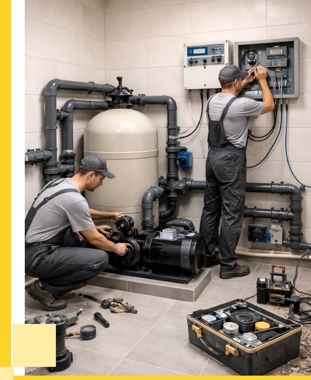 Монтаж оборудования для бассейнов в Бердске от 41648 р. | ЭриданБрд