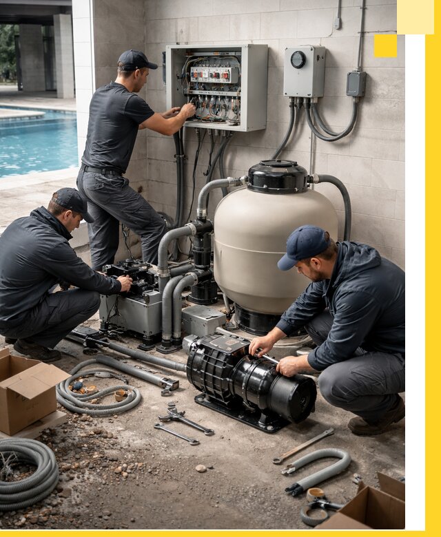 Профессиональный монтаж оборудования для бассейнов в Бердске