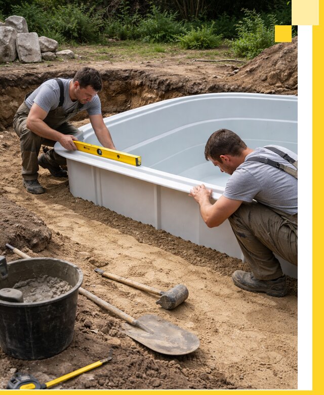 Производство и установка пластиковых бассейнов в Бердске под ключ