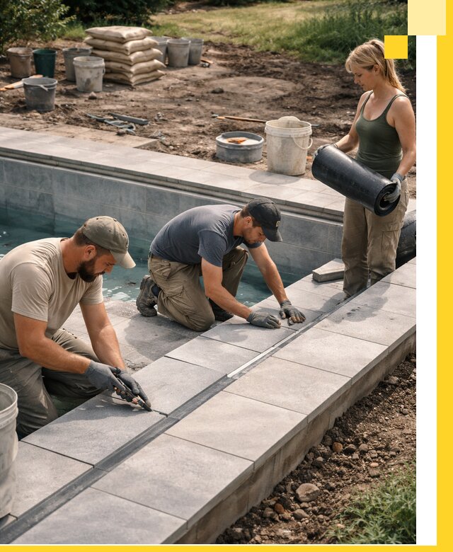 Строительство и монтаж уличных бассейнов под ключ в Бердске