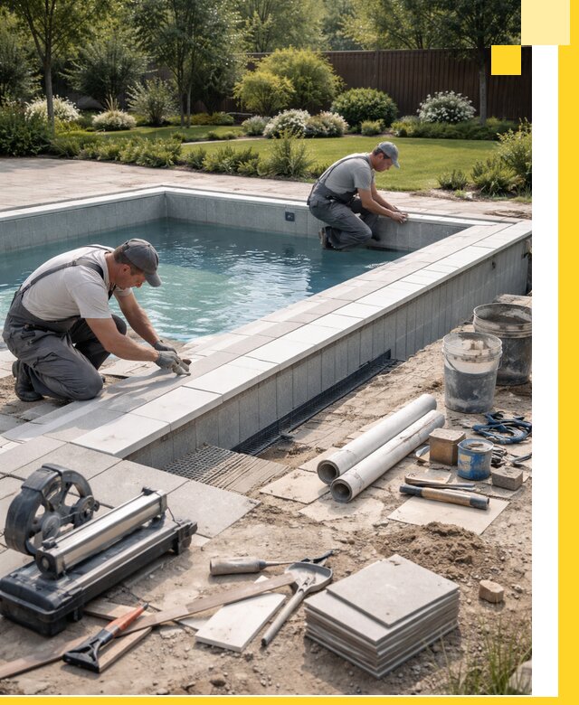 Строительство открытых бассейнов под ключ в Бердске профессионально