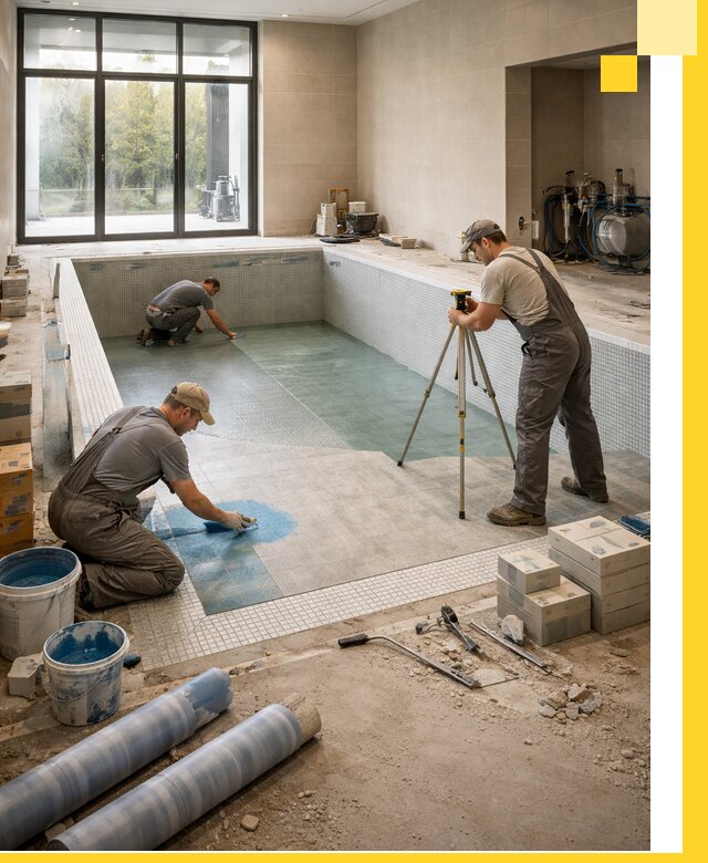 Проект и строительство закрытых бассейнов в Бердске под ключ