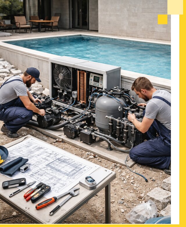 Проектирование и монтаж бассейнов с подогревом в Бердске