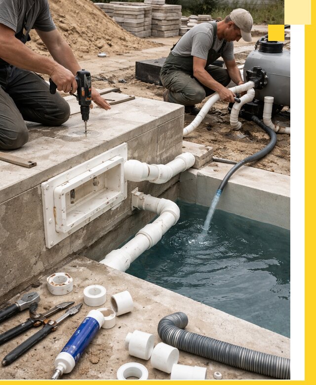 Строительство скиммерных бассейнов под ключ в Бердске