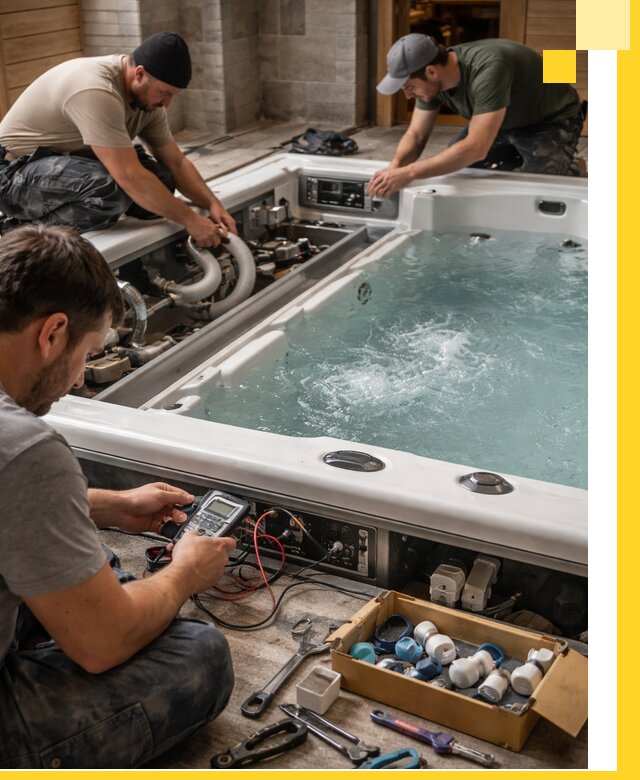 Гидромассажные бассейны под ключ в Бердске, дизайн и монтаж