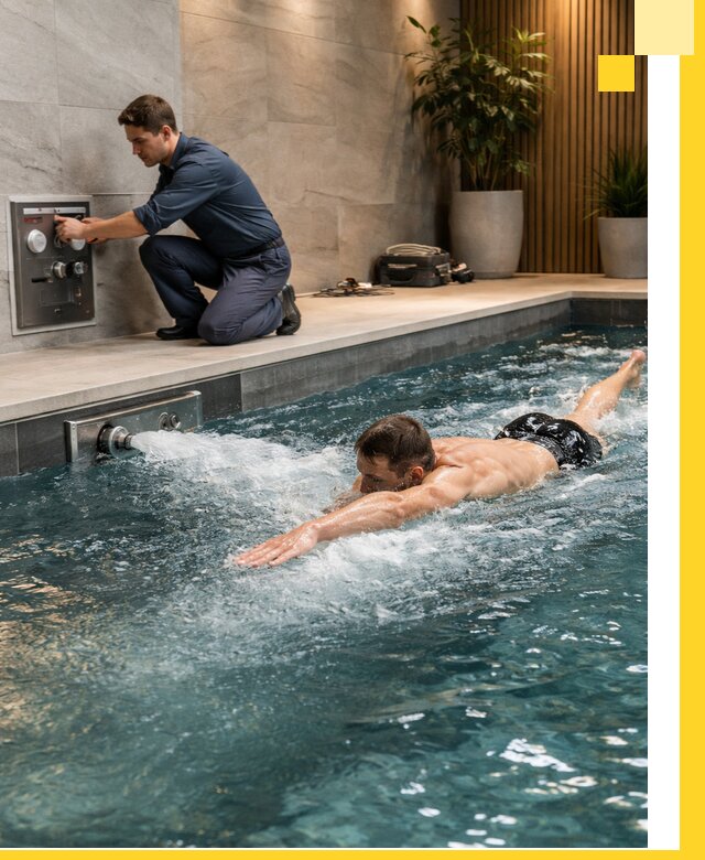 Проектирование и монтаж бассейнов с противотоком в Бердске