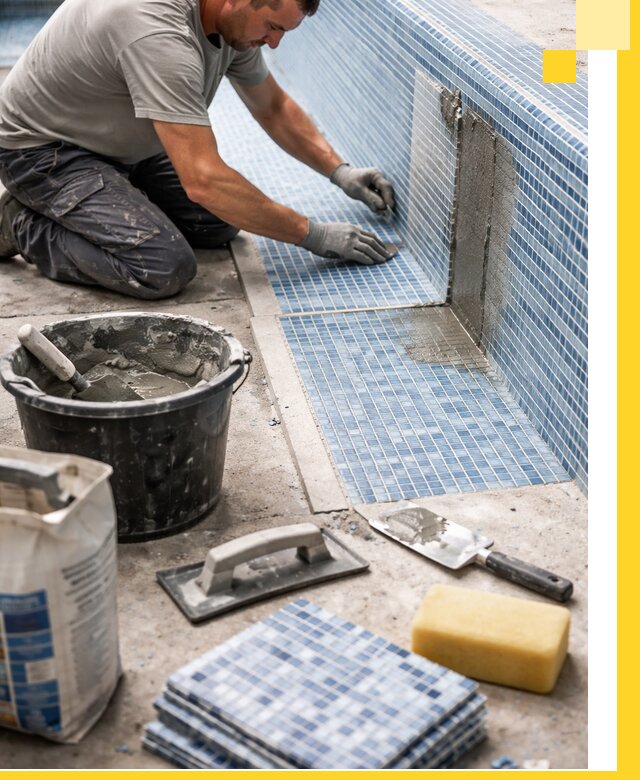 Укладка и ремонт мозаики для бассейнов под ключ в Бердске