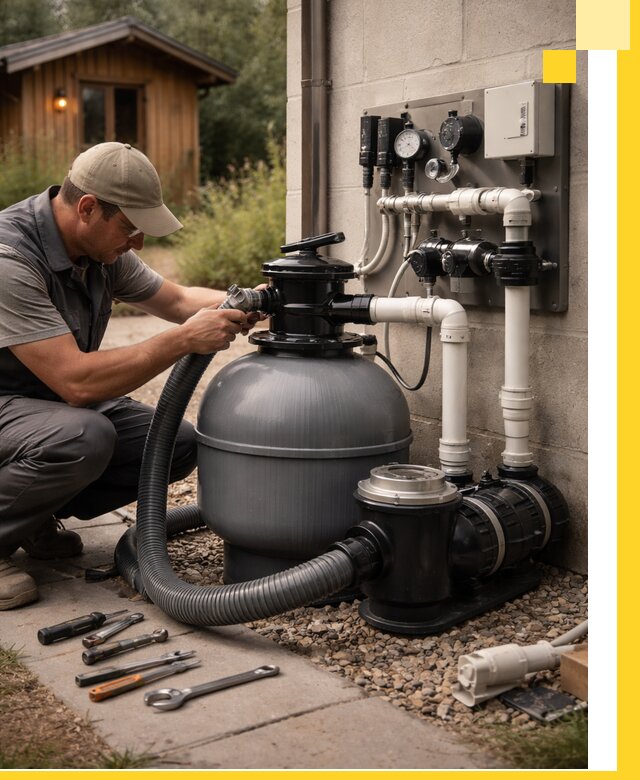 Продажа и монтаж фильтров и насосов для бассейнов в Бердске