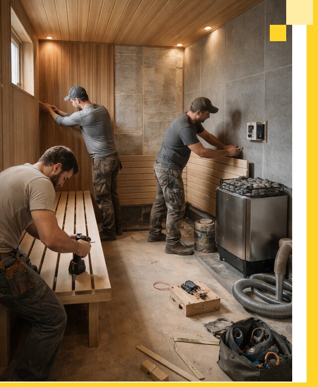 Сауны под ключ в Бердске, проектирование, строительство, отделка