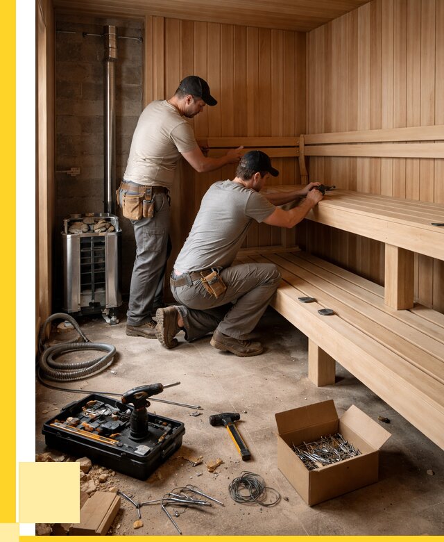 Монтаж саун под ключ в Бердске от 124944 р. | ЭриданБрд