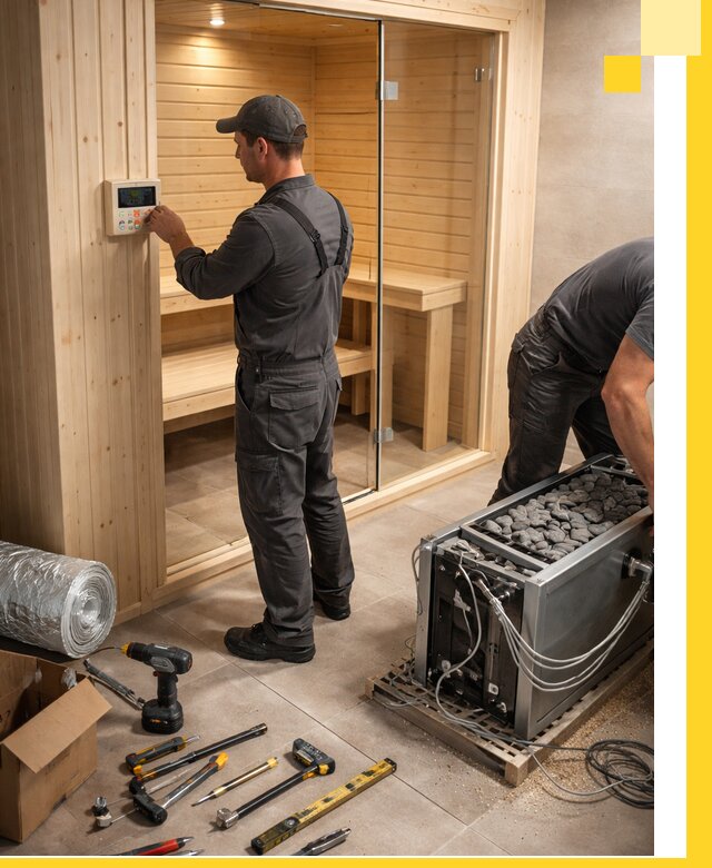 Поставка, установка и монтаж электрических саун в Бердске