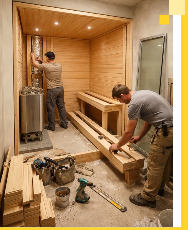 Проектирование и установка домашних саун под ключ в Бердске