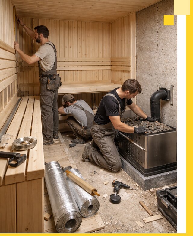 Индивидуальные сауны на заказ в Бердске под ключ, проект и монтаж