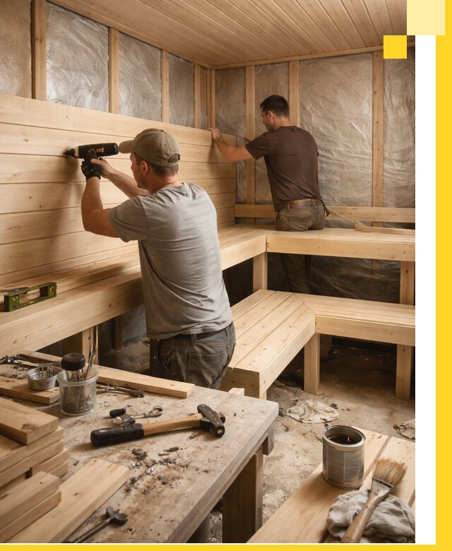 Профессиональная отделка бань и саун под ключ в Бердске