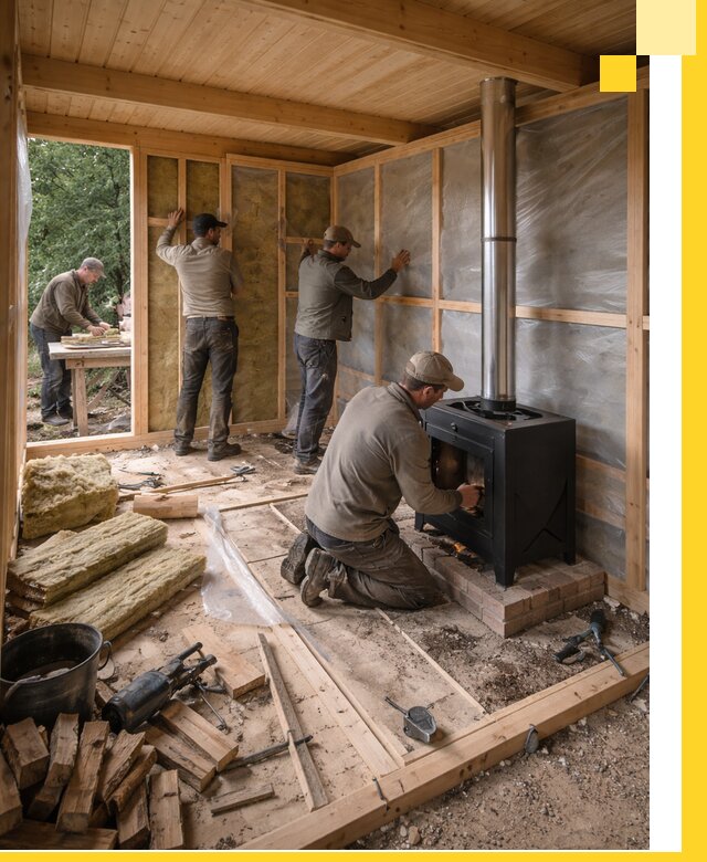 Профессиональный монтаж бань под ключ в Бердске для дома