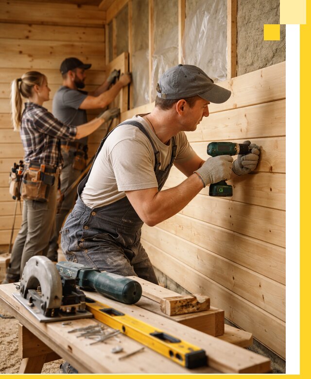 Обшивка бань под ключ в Бердске: отделка стен и потолков