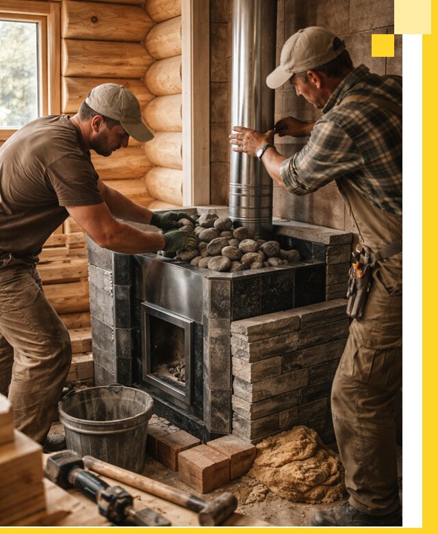 Строительство и отделка русских бань под ключ в Бердске