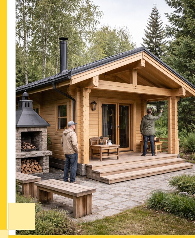 Деревянные бани под ключ в Бердске от 468540 р. | ЭриданБрд