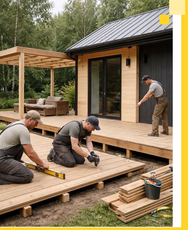 Строительство бань с террасой и бассейном под ключ в Бердске