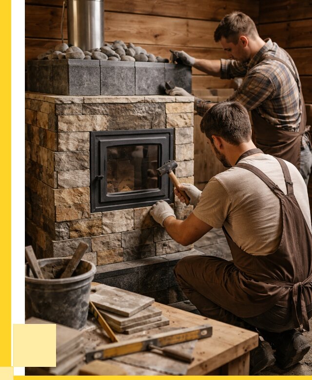 Облицовка банной печи в Бердске от 15618 р. | ЭриданБрд