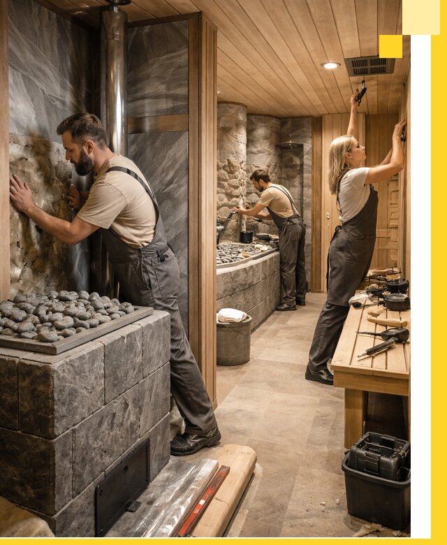 Строительство бань и SPA процедур в Бердске под ключ и отделкой