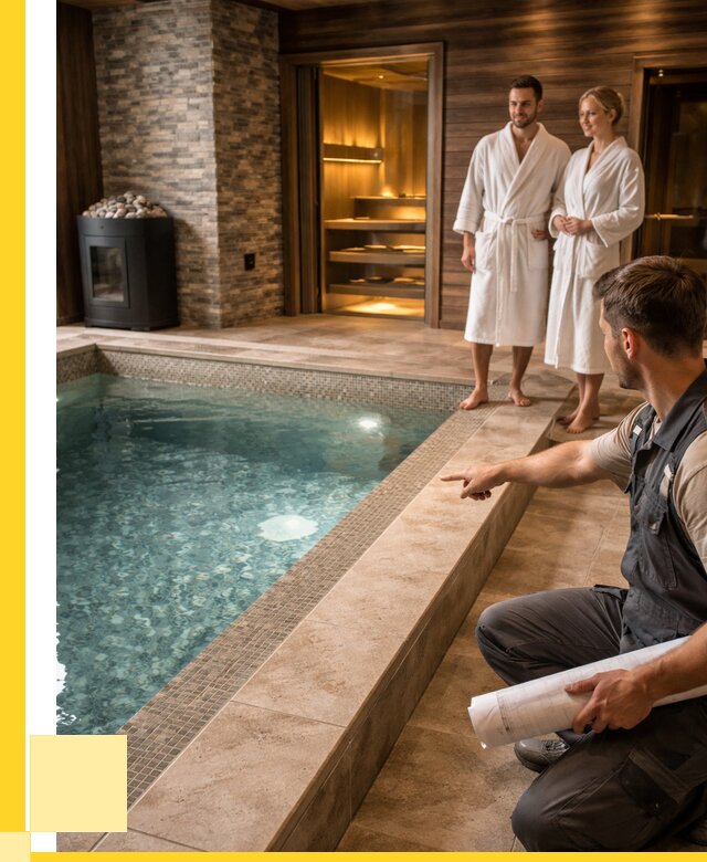 Проект бани с бассейном под ключ в Бердске от 67678 р. | ЭриданБрд