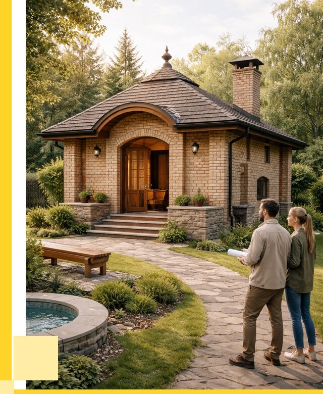 Проект кирпичной бани в Бердске от 31236 р. | ЭриданБрд