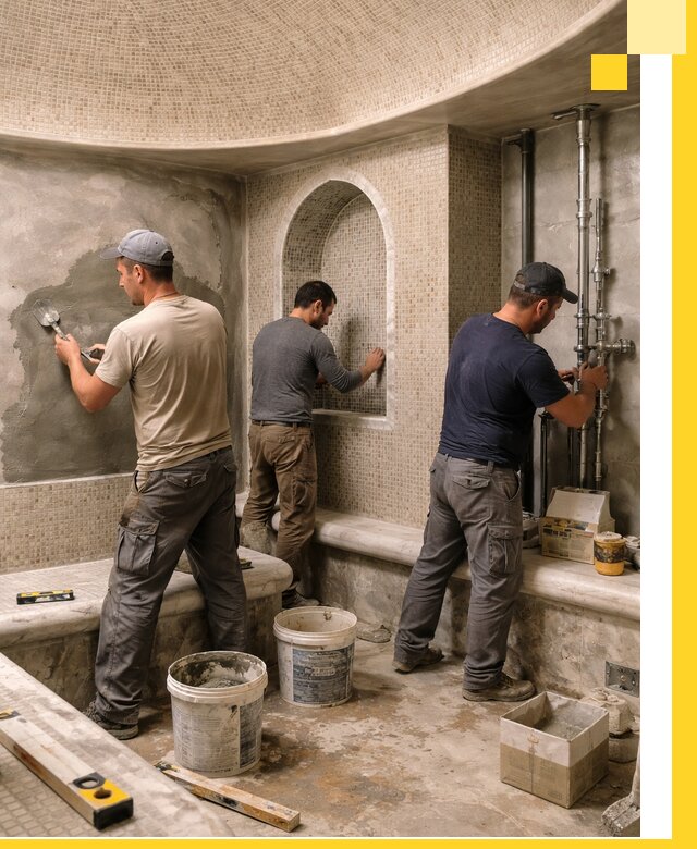 Профессиональный монтаж хамамов под ключ в Бердске с гарантией