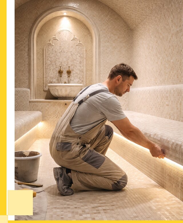 Отделка хамамов под ключ в Бердске от 5727 р. | ЭриданБрд