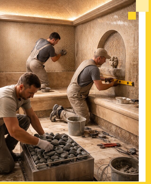 Проектирование и строительство хамама и сауны в Бердске