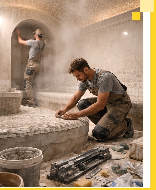 Профессиональный дизайн хамама и SPA под ключ в Бердске