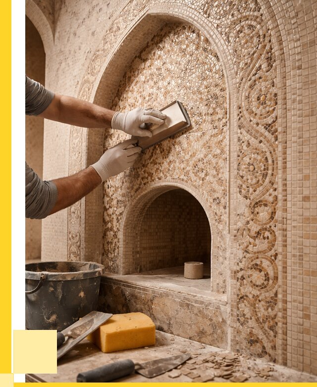 Мозаика для хамама в Бердске под ключ от 5206 р. | ЭриданБрд