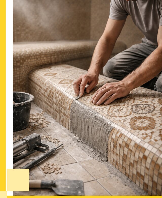 Плитка для хамама под ключ в Бердске от 3644 р. | ЭриданБрд